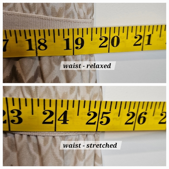 Ruby Rd Patterned Plus Size 1X Cream Tan Coral Sleeveless Stretchy Maxi Dress - Picture 8 of 12